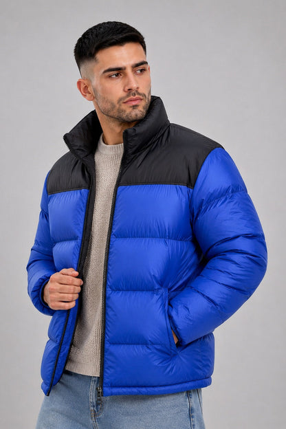 Campera Nylon Puffer Bronx Azul Francia