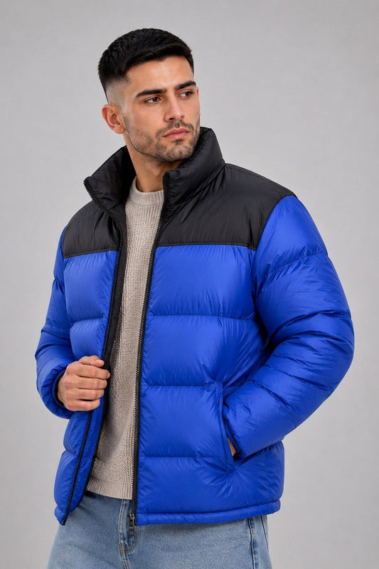 Campera Nylon Puffer Bronx Azul Francia