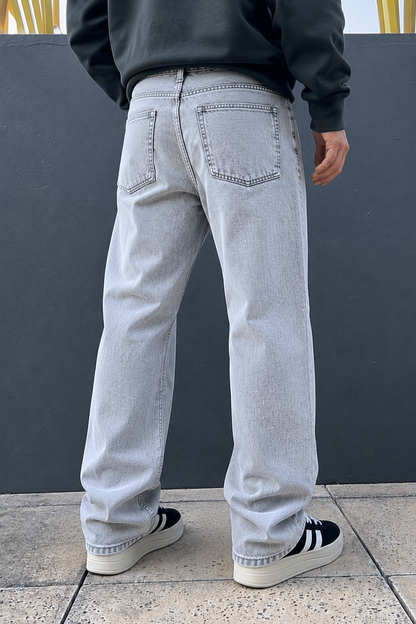 Baggy Liso Kansas Gris Claro