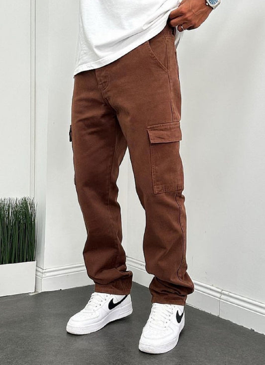 Pantalón Mom Cargo Malibú Marrón