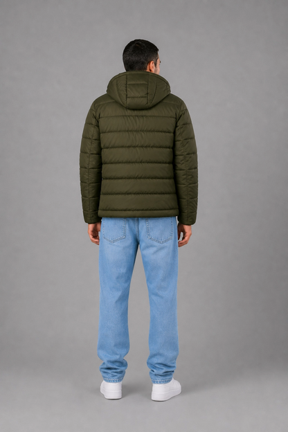 Campera Nylon Inflada Okland Verde