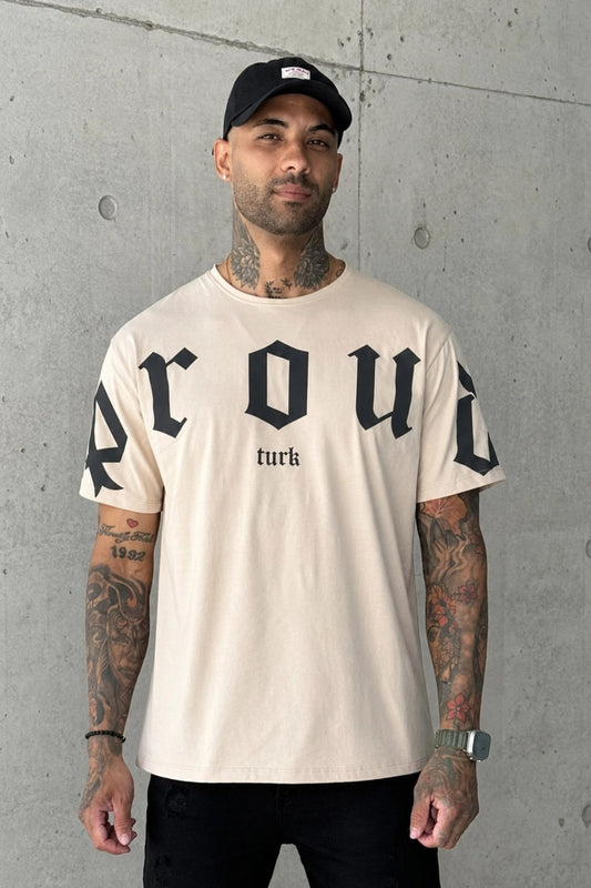 Remera Oversize Proud Beige