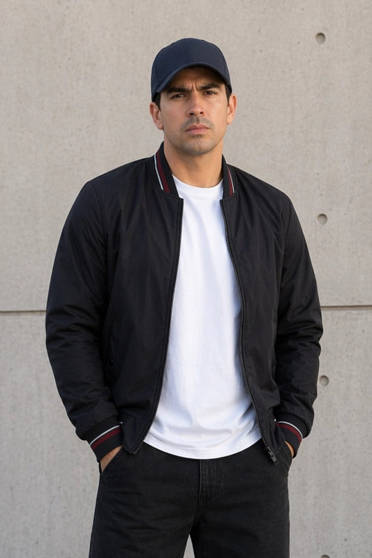 Bomber Nylon Dumas Negro