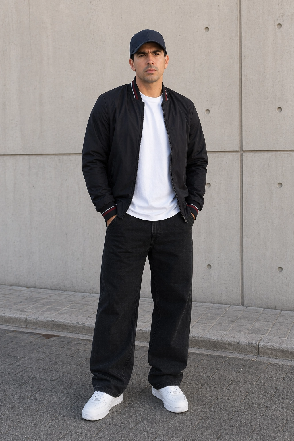 Bomber Nylon Dumas Negro