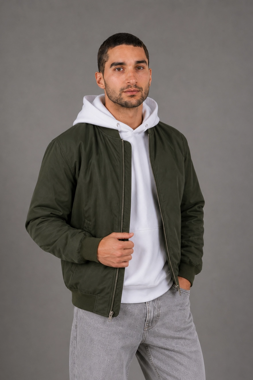 Bomber Nylon Chelsea Verde