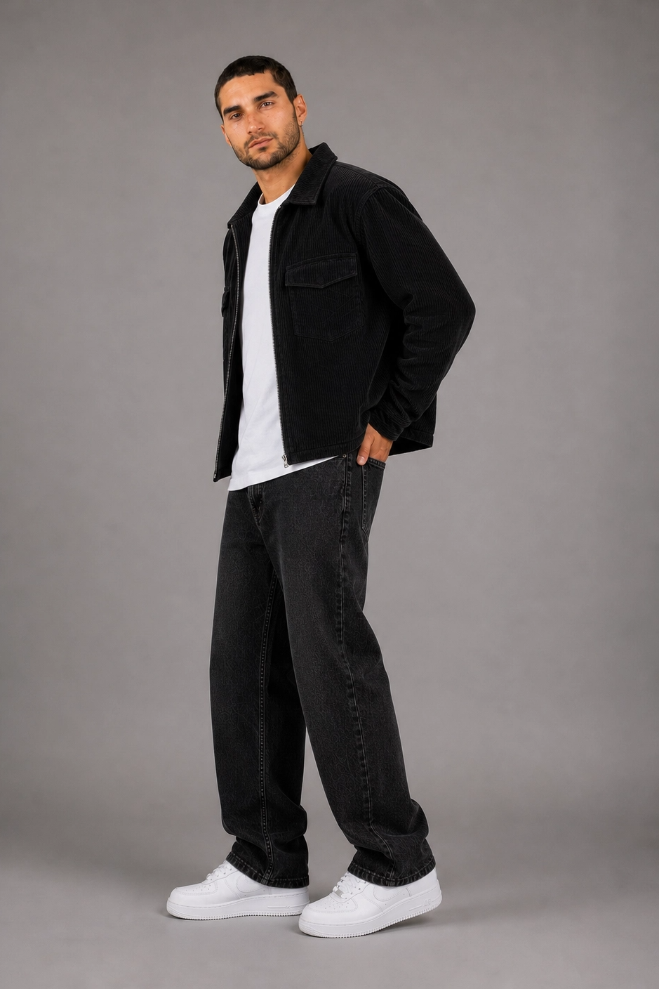 Chaqueta Pana Genoa Negro