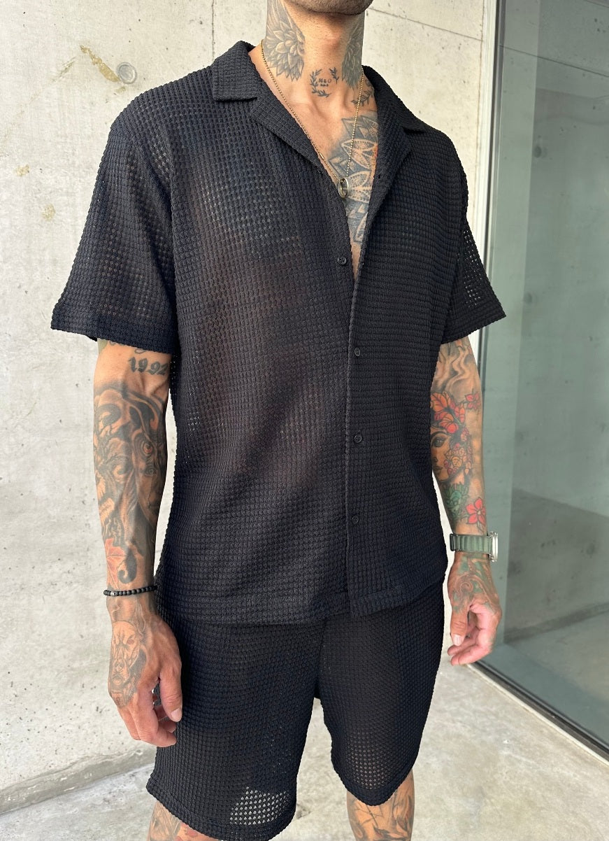 Camisa Tejida Negro