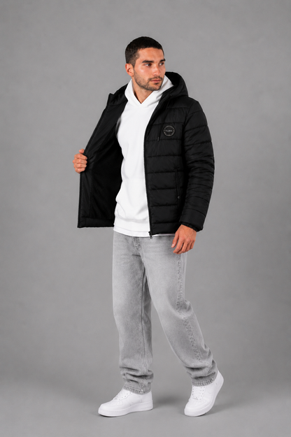 Campera Nylon Inflada Okland Negro