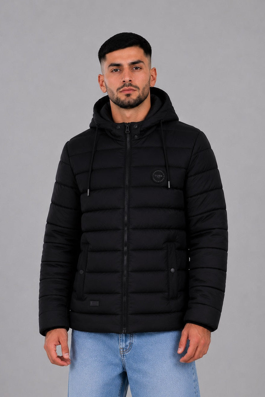 Campera Nylon Inflada Okland Negro