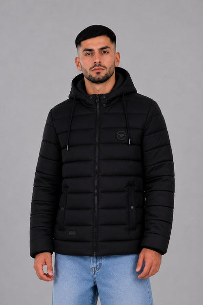 Campera Nylon Inflada Okland Negro