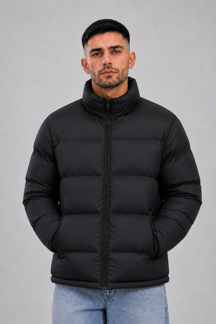 Campera Nylon Puffer Bronx Negro