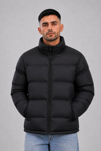 Campera Nylon Puffer Bronx Negro