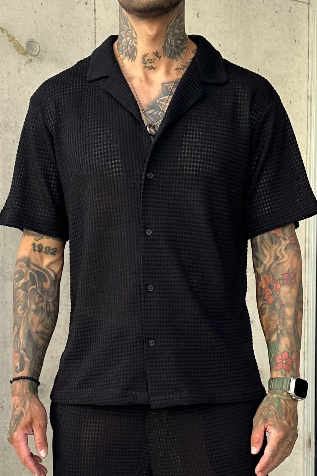 Camisa Tejida Negro