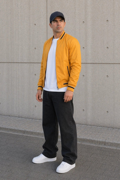 Bomber Nylon Dumas Mostaza