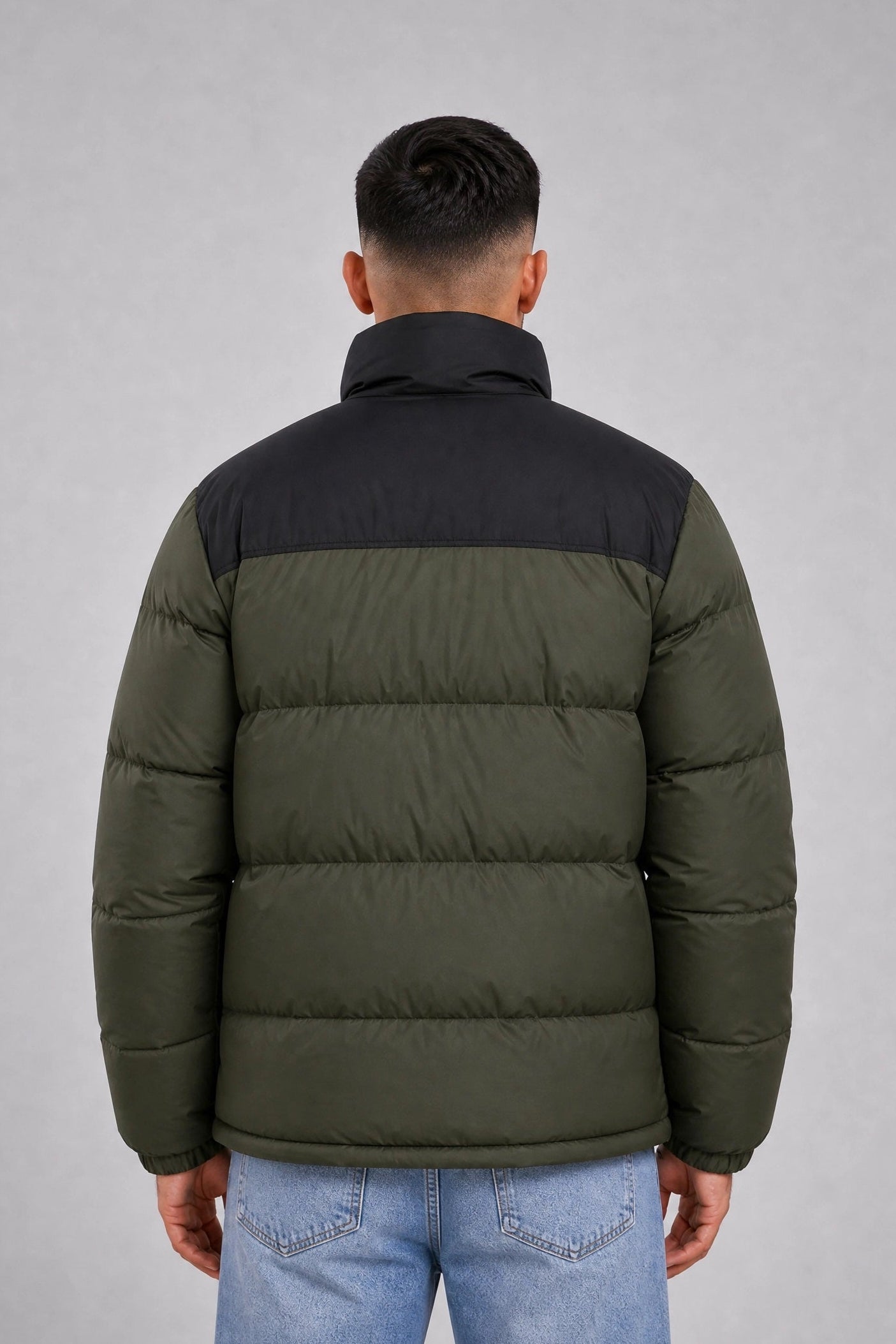 Campera Nylon Puffer Bronx Verde